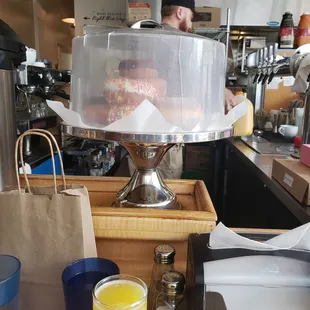 Donuts and Mimosas at the Diner