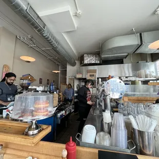 a view of the interior of a dollop diner