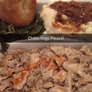 Chitterlings plate