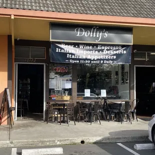 Front of the restaurant