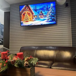 Festive lounge seating