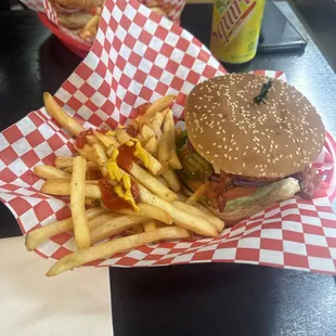 The deep fried Malibu Chicken Burger with jalapeño