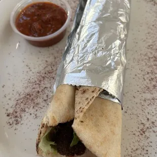 Falafel wrap ($9)
