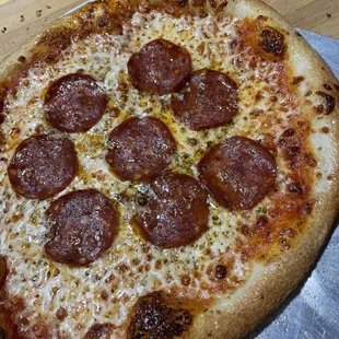 Chorizo- not pepperoni, but chorizo