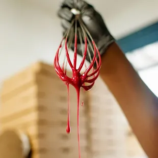 Hibiscus icing