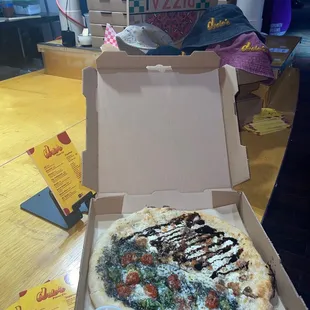 a pizza in a box