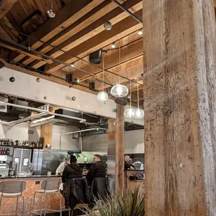 the interior of the restaurant