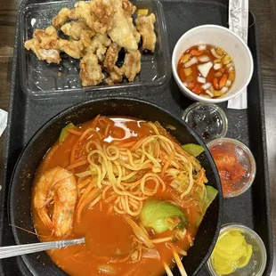 Jjambbong + tangsuyuk combo