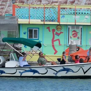 cool boat for checking out the dolphins.