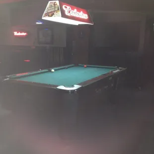 Pool time! 2 pool tables, darts, good tunes, good company. Favorite dive!