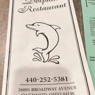 the menu and prices of the restaurant