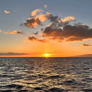 Sunset view from the booze cruise