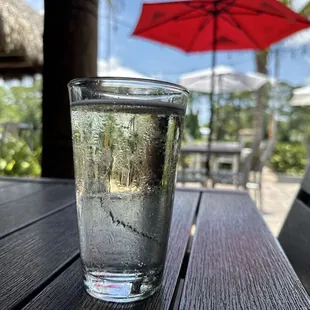 Just a cool shot of my cider and the waterfront