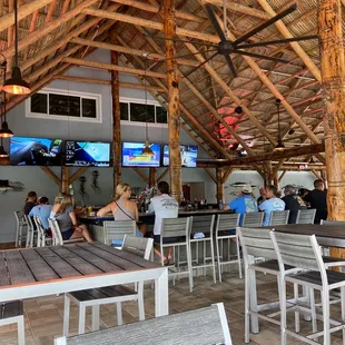 Tiki bar@ Dolphins Waterfront Bar and Grill