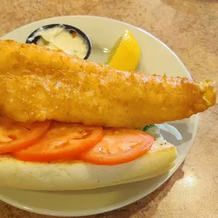 Canadian Walleye Sandwich
