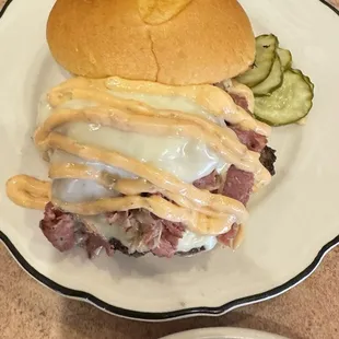 Strami Burger  and soup