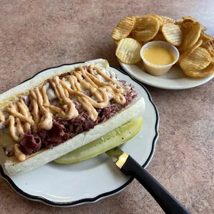 The Strami sandwich and an order of Olie &apos;s