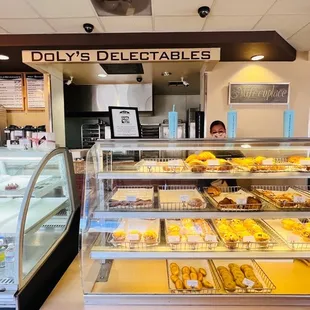 a display of pastries