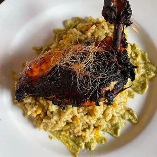 a plate of food on a table