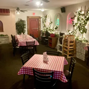 a dining room
