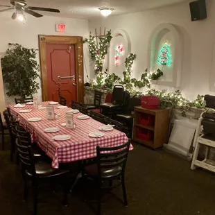 the dining room