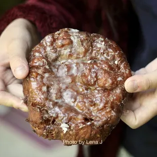Apple Fritter - not too sweet other than the glaze, nice and crispy w apple pieces