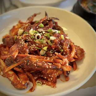 Spicy raw crab
