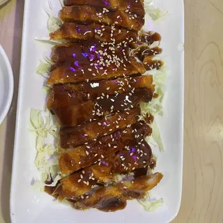Ton Katsu and Tofu Soup Combo