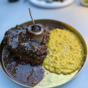 SAFFRON RISOTTO &amp; BRAISED VEAL OSSOBUCO