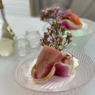 a plate of food on a table