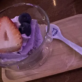 Homemade ube icecream