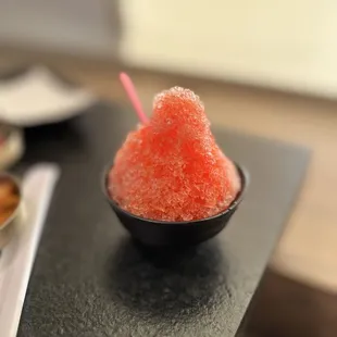 Watermelon snow cone