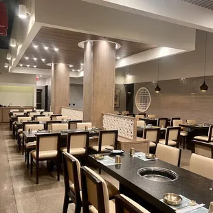 interior, sushi and sashimi