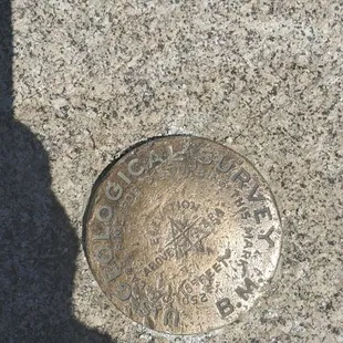 At the center of Dime Rock