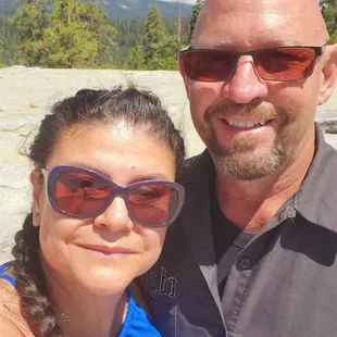 Enjoying the day with my buddy at Dome Rock.