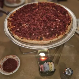 Ground Pepperoni Pizza