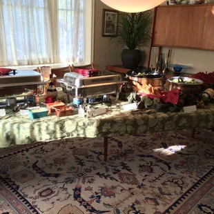 Gathering at the house, let Domenico's do the work