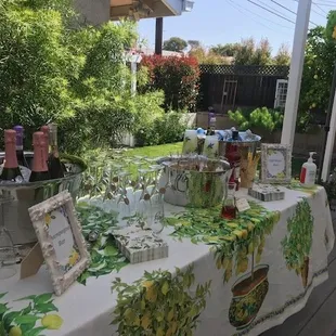 Champagne and spritzer bar
