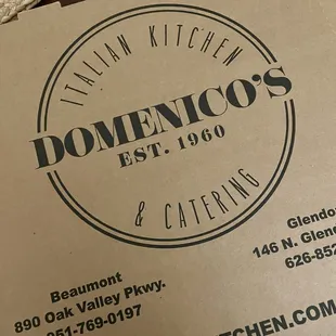Large Pizza Box