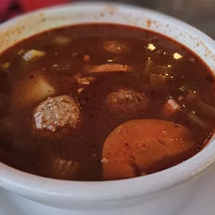 Meatball Soup (came with our entree)