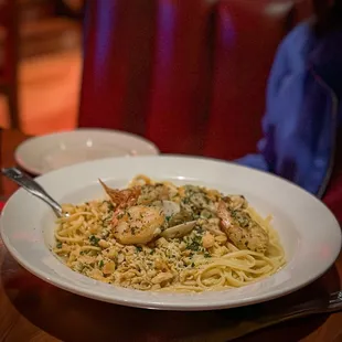 Linguini with Clams &amp;  Shrimp