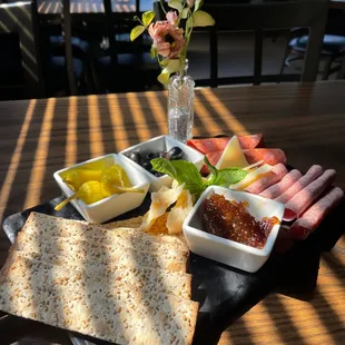a platter of food