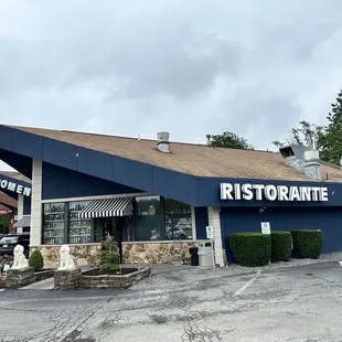 the front of the restaurant