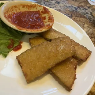 Zucchini appetizer after everyone took one...I wasn&apos;t quick enough!