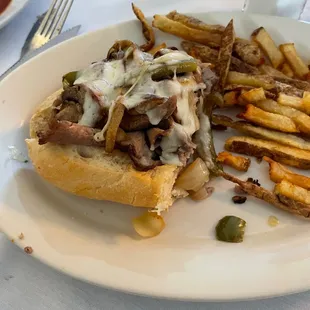 Half of a Philly with fries. Super tasty.