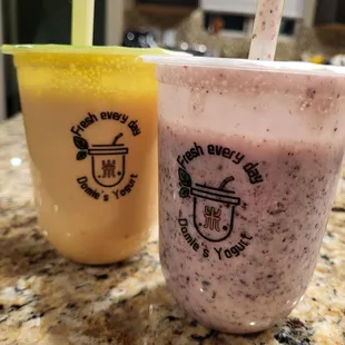 Pomelo mango sago and red bean purple rice