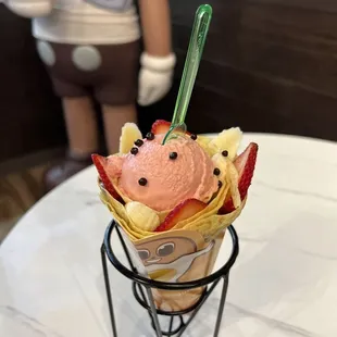 Strawberry Banana Nutella Sweet Crepe