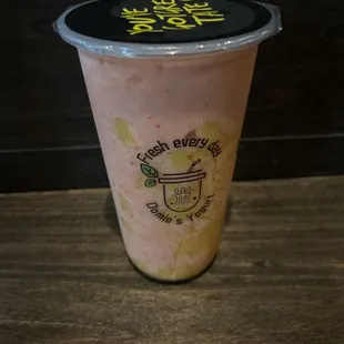 mixed pineapple and mango slush; some of the best slush ive ever had !