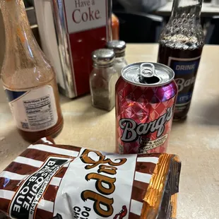 Getting Barq's and Zapp's chips