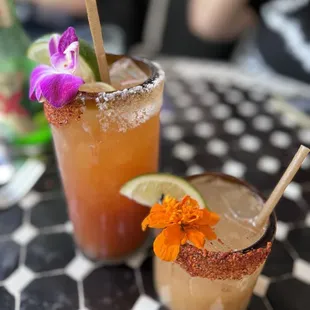 Domingo Michelada and  Mexican Candied Paloma
